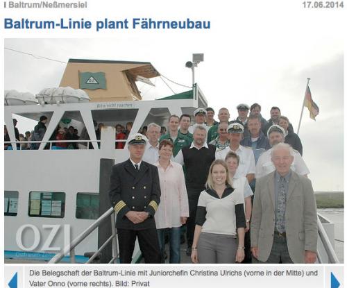 Reederei Baltrum-Linie plant Fährneubau :: Baltrum-Online.de