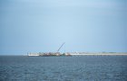 Von der anderen Seite, im Hintergrund Langeoog